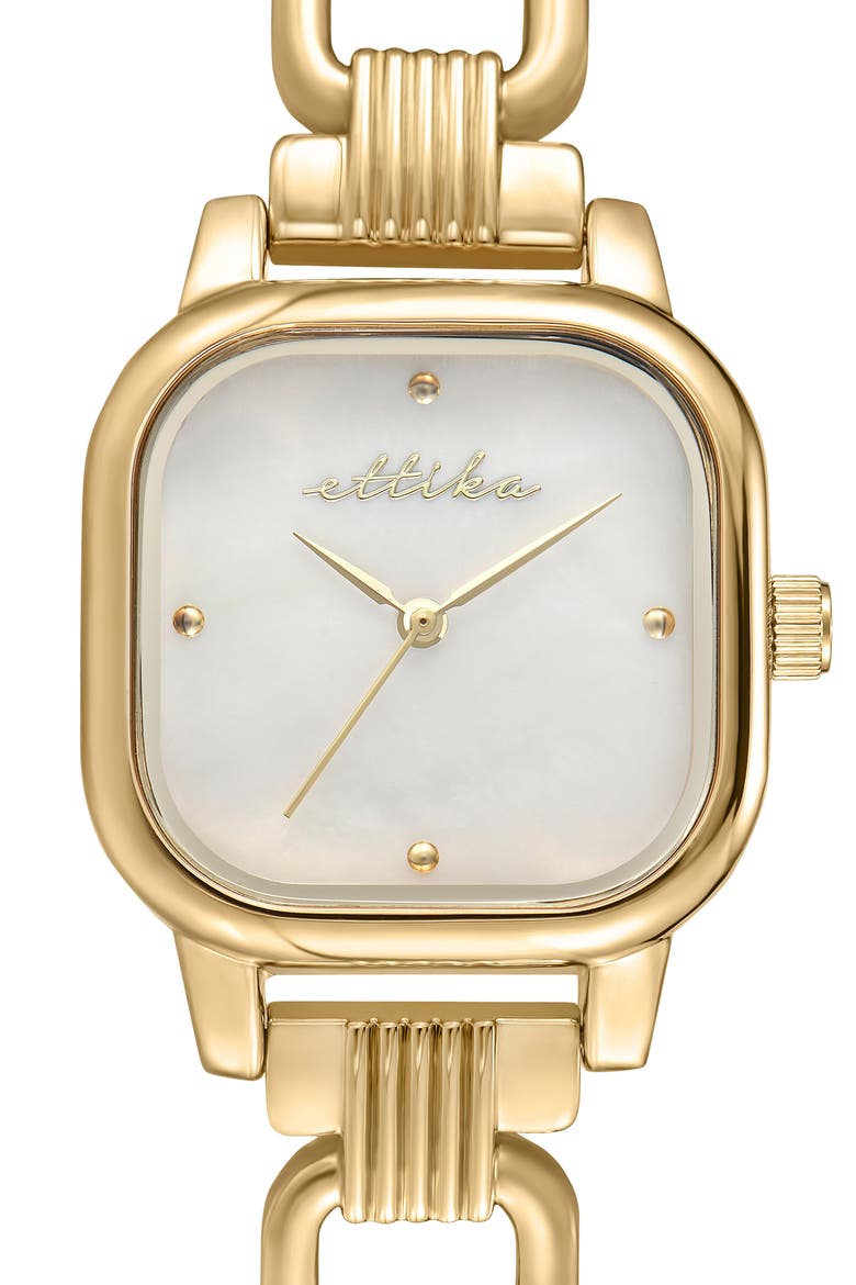 Classic Square Bracelet Watch, Alternate, color, MOTHER OF PEARL