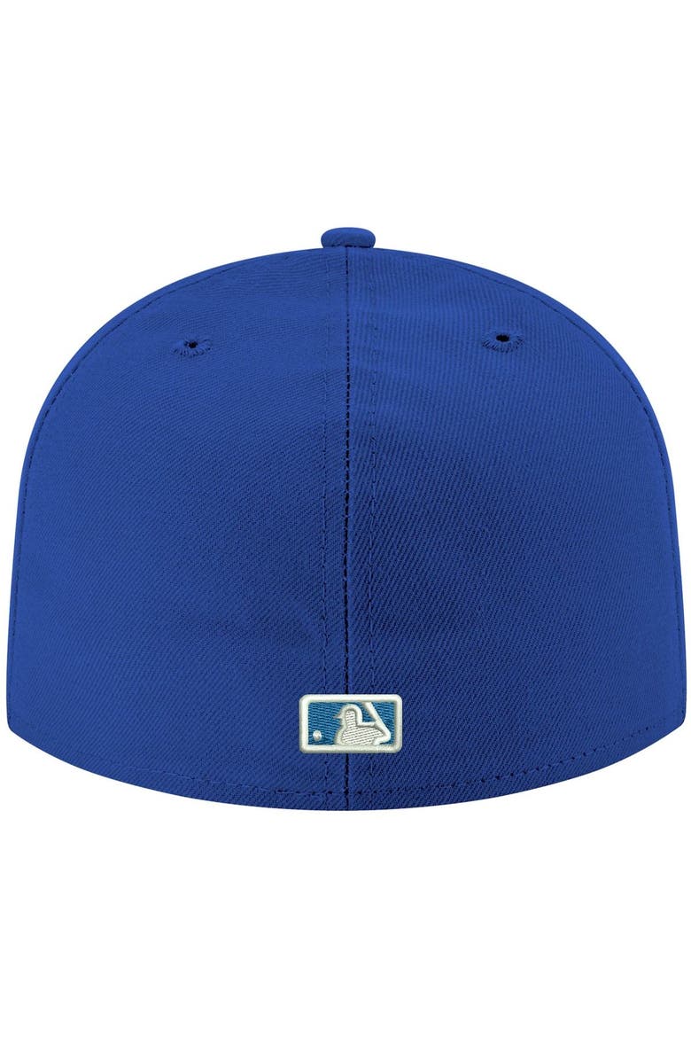 Men's New Era Royal Miami Marlins White Logo 59FIFTY Fitted Hat, Alternate, color, Royal
