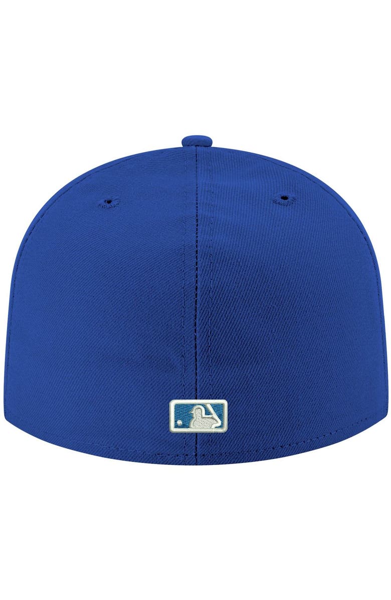 New Era Men's New Era Royal Miami Marlins White Logo 59FIFTY Fitted Hat, Alternate, color, Royal
