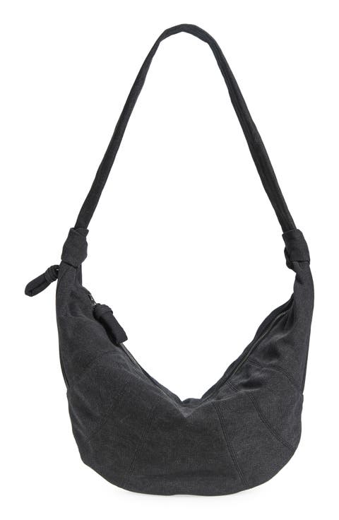 X-Large Croissant Canvas Shoulder Bag