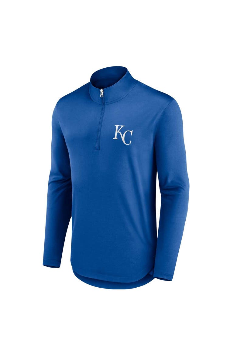 Men's Fanatics Branded Royal Kansas City Royals Quarterback Quarter-Zip Top, Alternate, color, Royal
