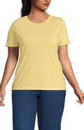 Lands' End Supima Cotton Crew Neck T-Shirt