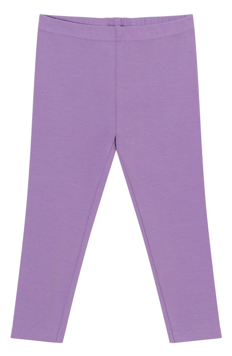 Andy & Evan Rainbow Print Cotton Top & Leggings Set, Alternate, color, 