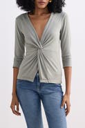 Reistor Twist Front Knit Shirt