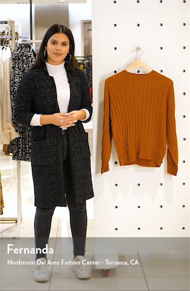 Drop Armhole Crew Sweater, sales video thumbnail