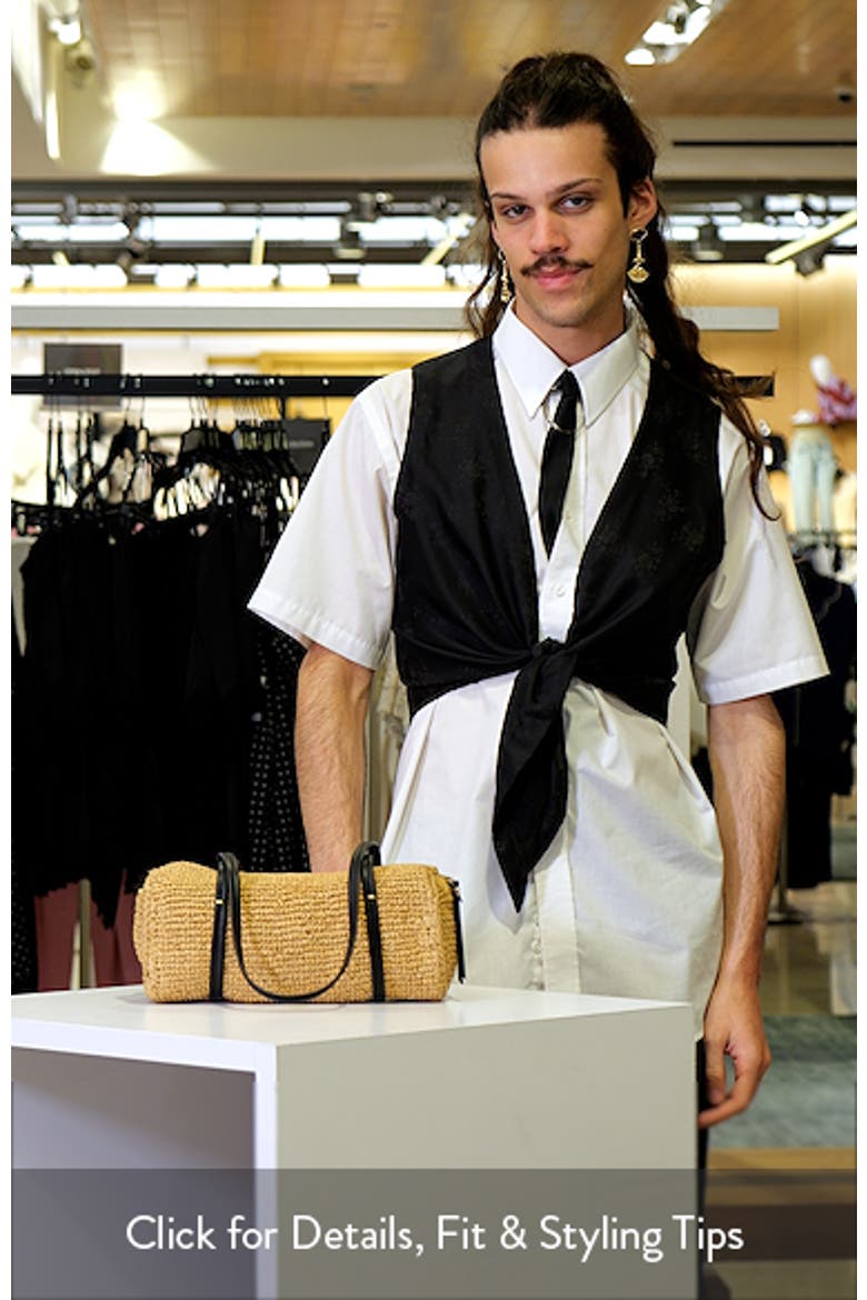 The Brioche Woven Raffia Shoulder Bag (Women) | Nordstrom