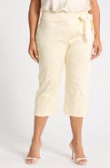 Renee C Sash Waist Capri Pants