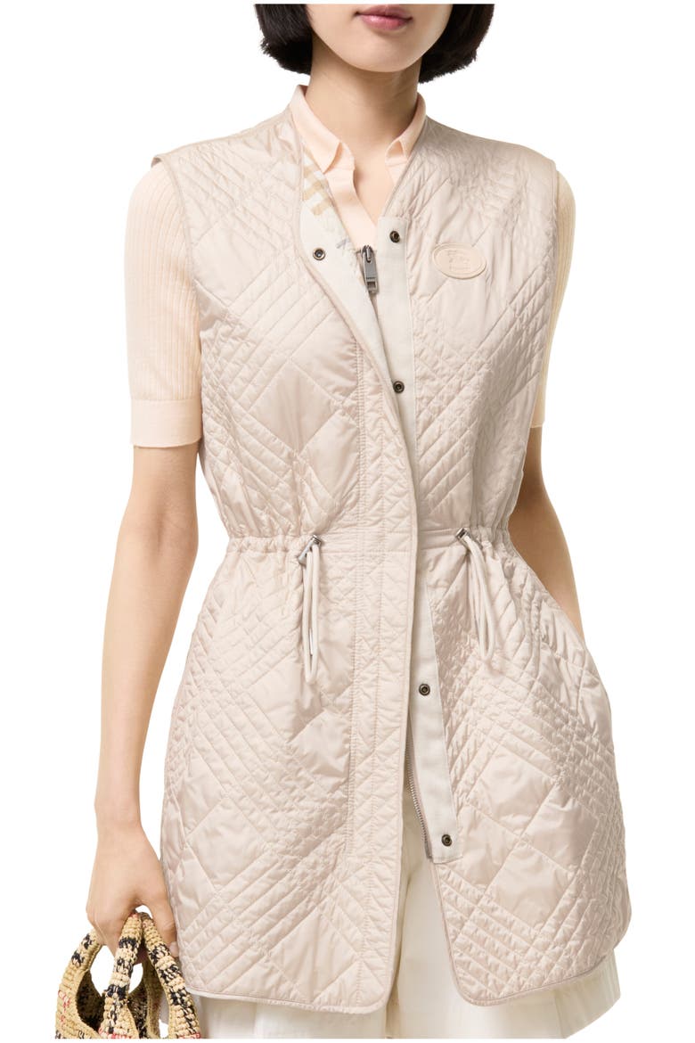 Quilted Nylon Walby Warmer, Main, color, Stone beige