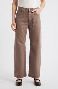 Madewell The Darted Utility Barrel Leg Jeans
