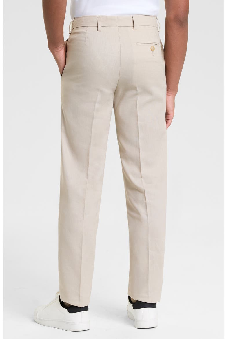 Kids' Linen Blend Suit Pants, Alternate, color, KHAKI