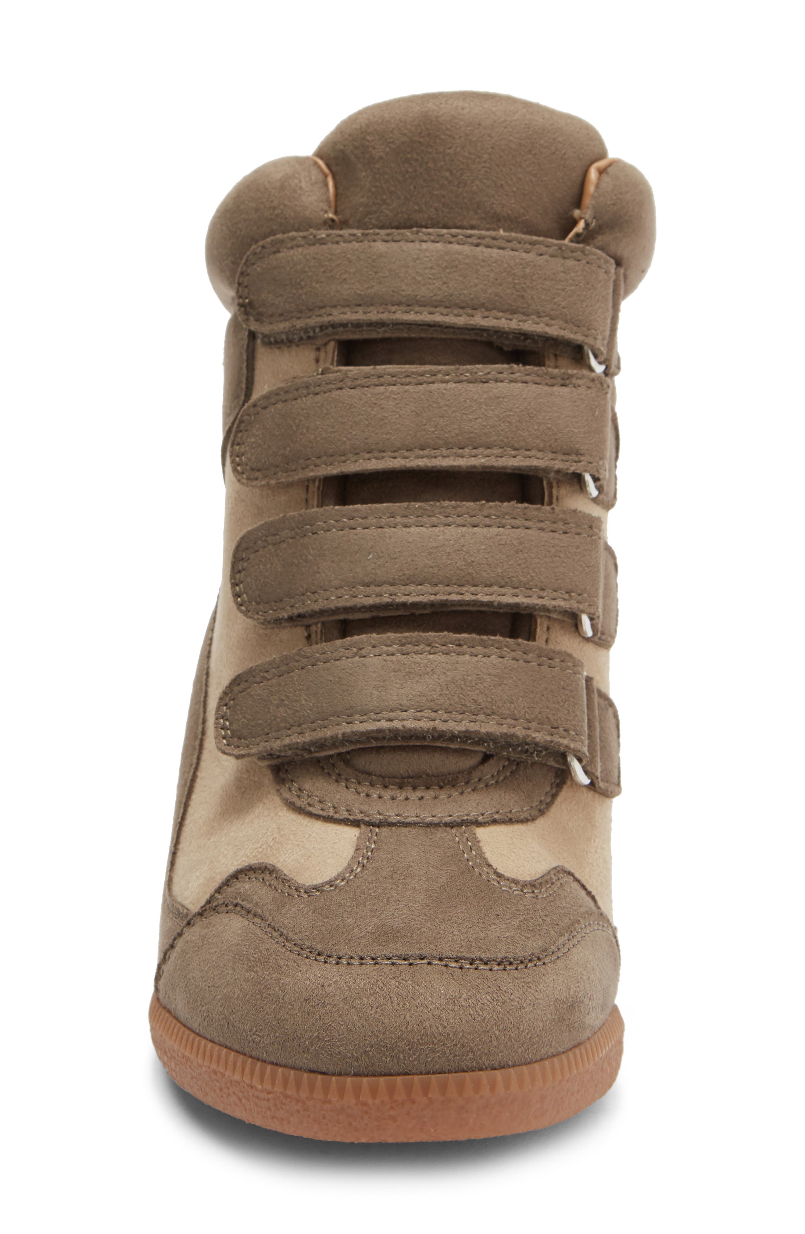Woods Wedge Sneaker, Alternate, color, TAUPE MULTI