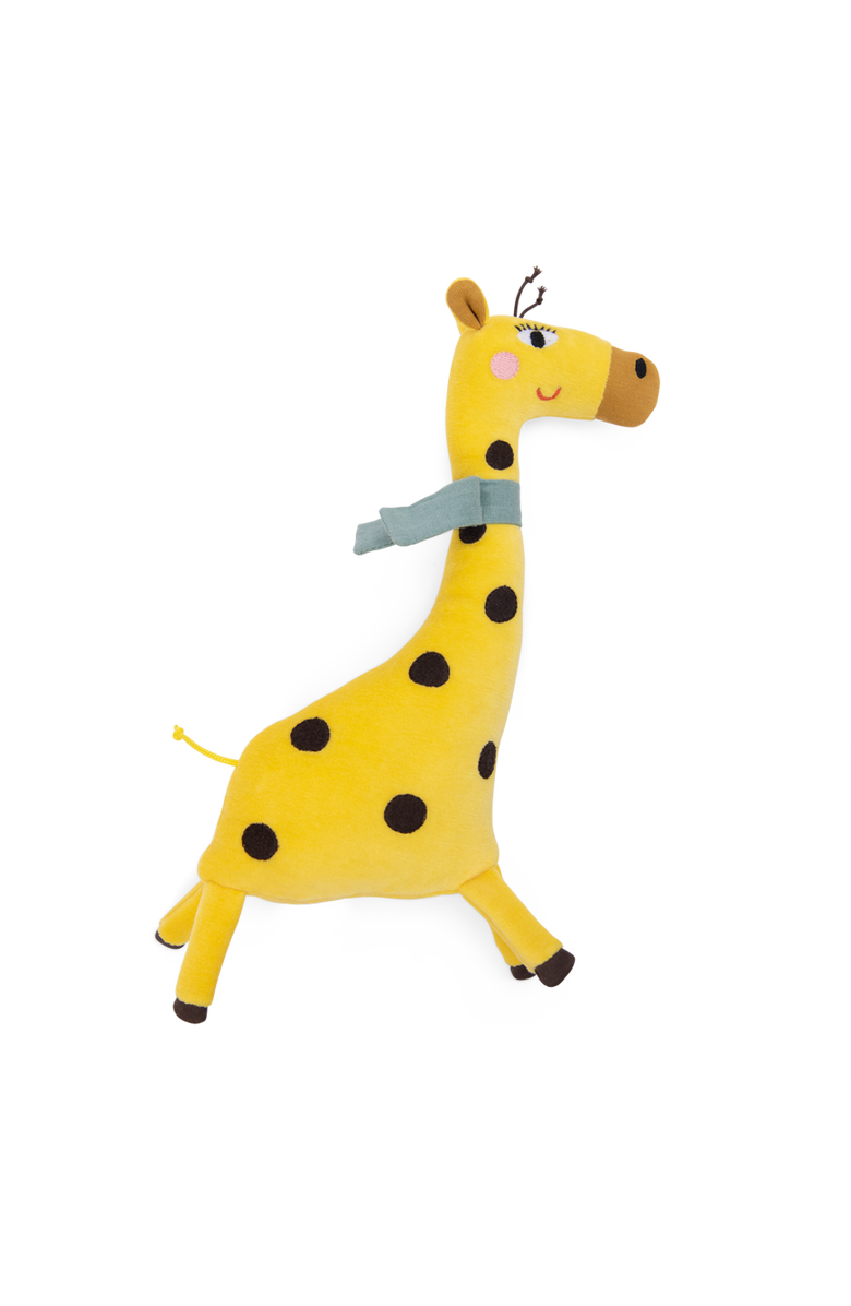 Moulin Roty Giraffe Rattle The Toupitis collection, Main, color, Yellow