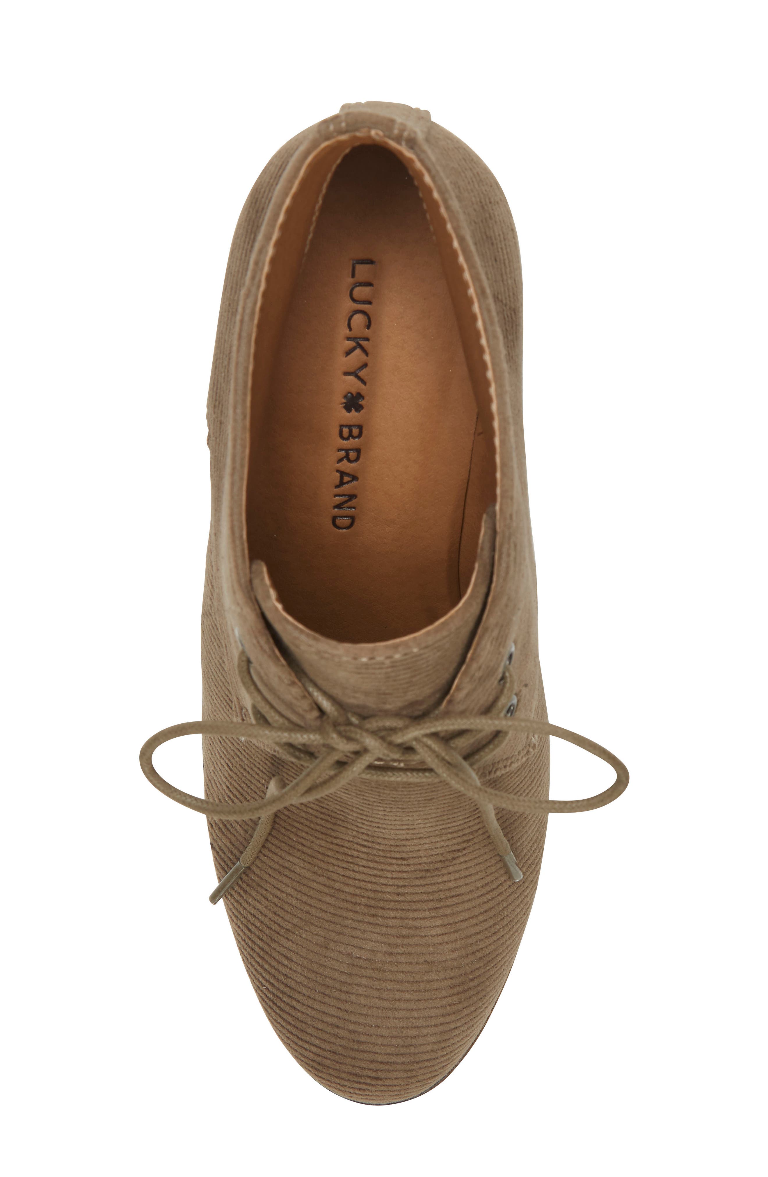 Lucky Brand Shijo Bootie, Alternate, color, Antique Green Fabric