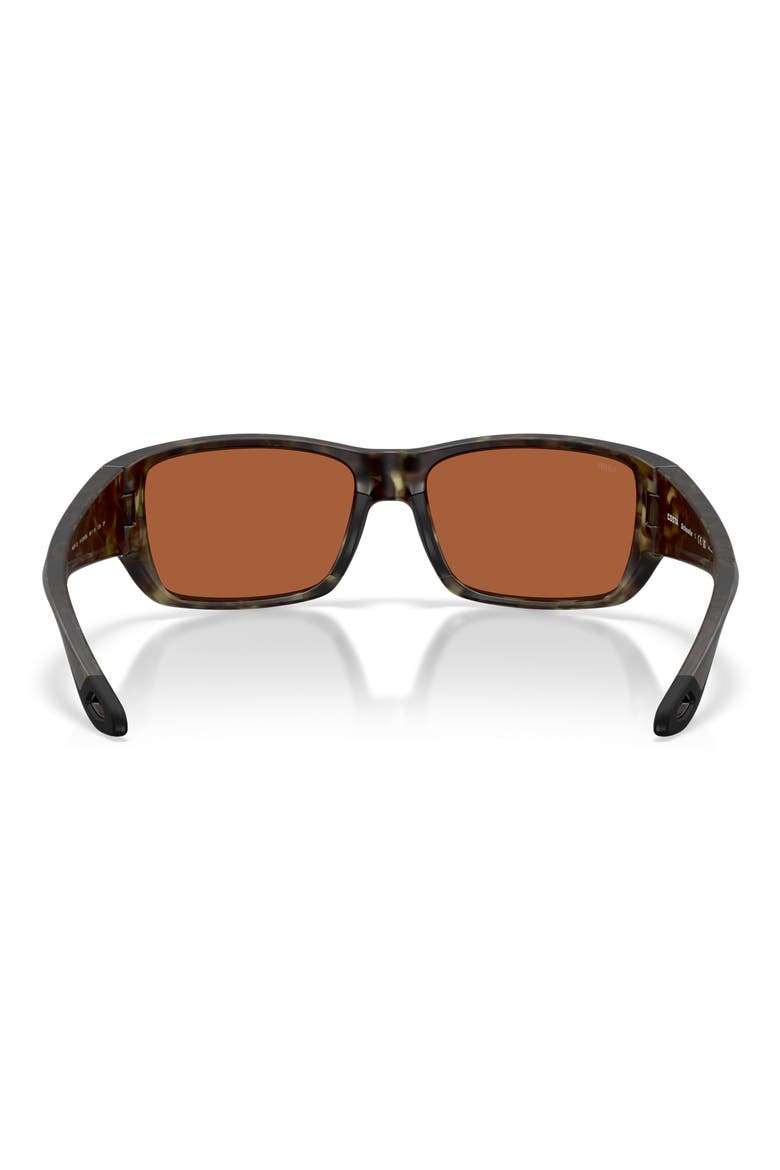 Schoolie 56mm Polarized Rectangular Sunglasses, Alternate, color, MATTE WETLANDS / GREEN 580P