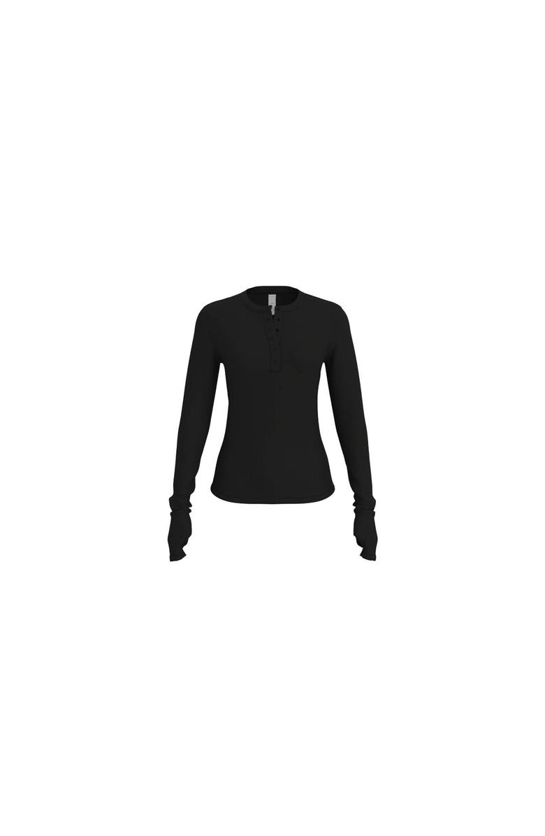 Vitality Float Rib Henley Top, Alternate, color, Midnight
