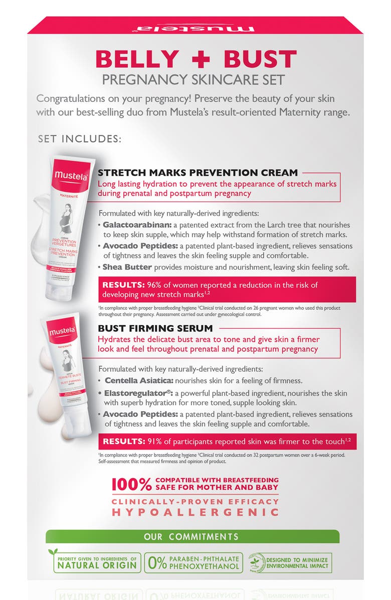 Mustela<sup>®</sup> Belly and Bust Pregnancy Skin Care Set, Alternate, color, 