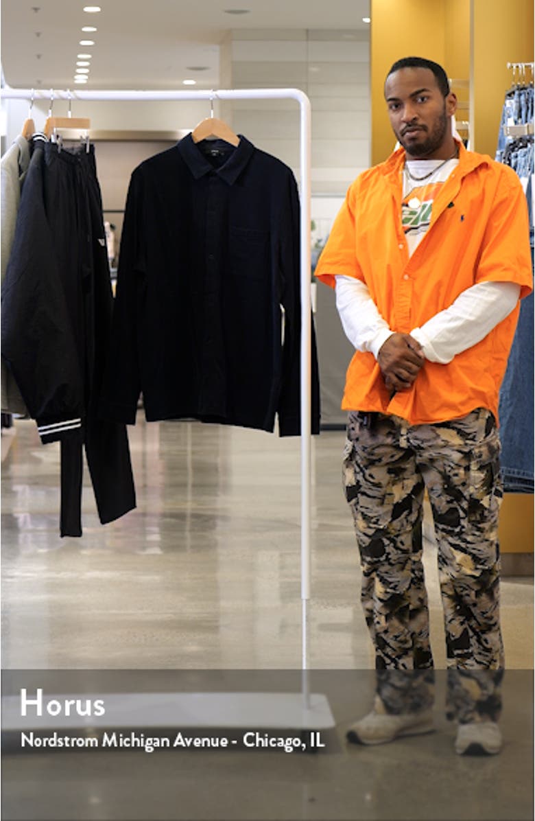 Sueded Knit Button-Up Shirt, sales video thumbnail