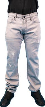 Maceoo Ripped Athletic Fit Stretch Jeans