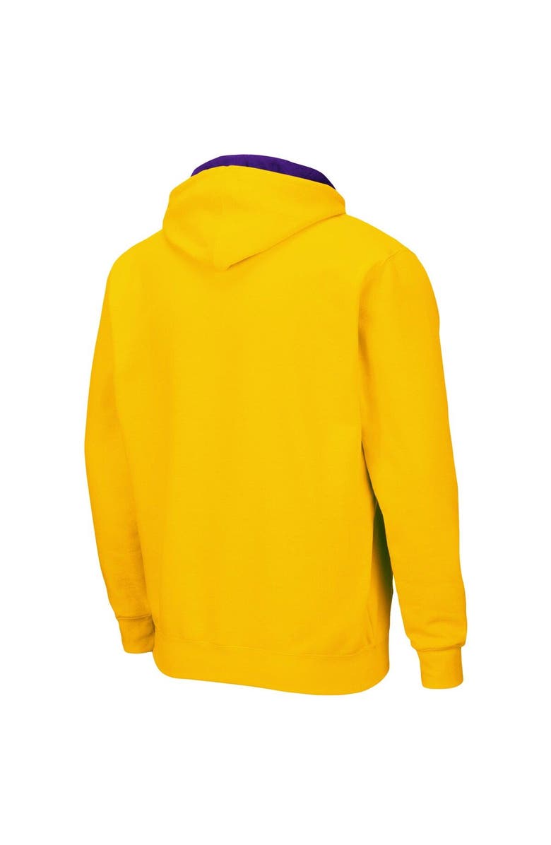 COLOSSEUM Men's Colosseum Gold LSU Tigers Arch & Logo 3.0 Full-Zip Hoodie, Alternate, color, Gold