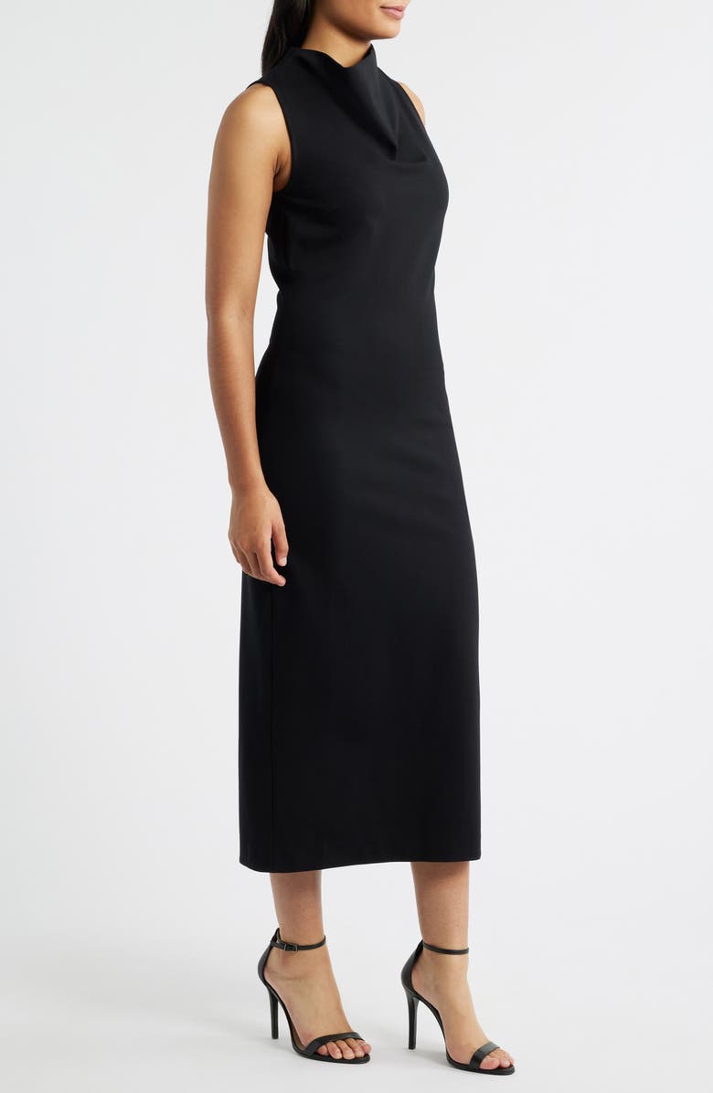 SPANX<sup>®</sup> Ponte Sleeveless Midi Dress, Alternate, color, Classic Black