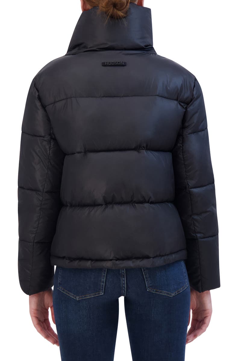 Hudson Jeans Ultra Lightweight Stand Collar Puffer Jacket, Alternate, color, 