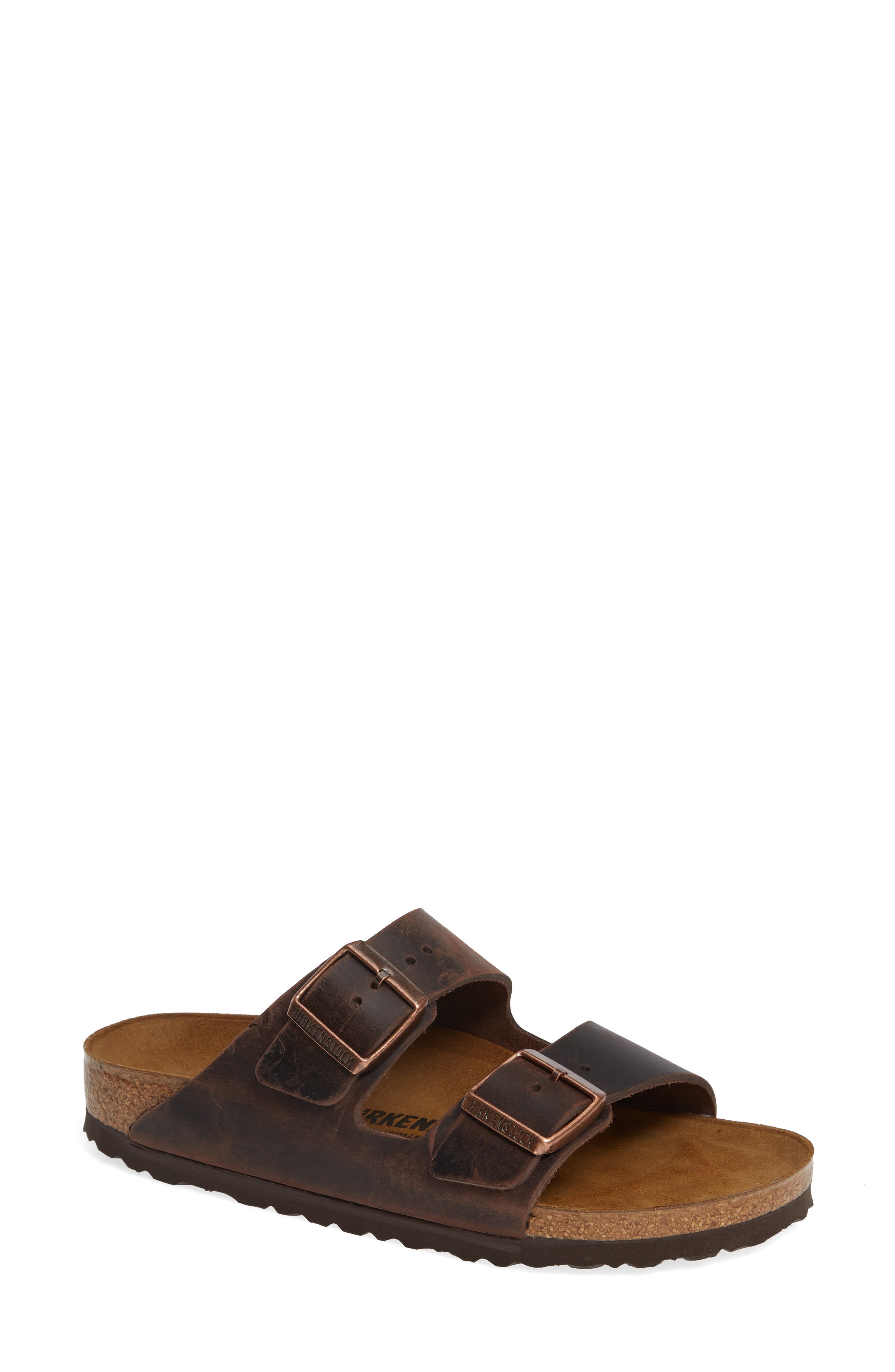 Birkenstock Arizona Sandal, Main, color, Brown