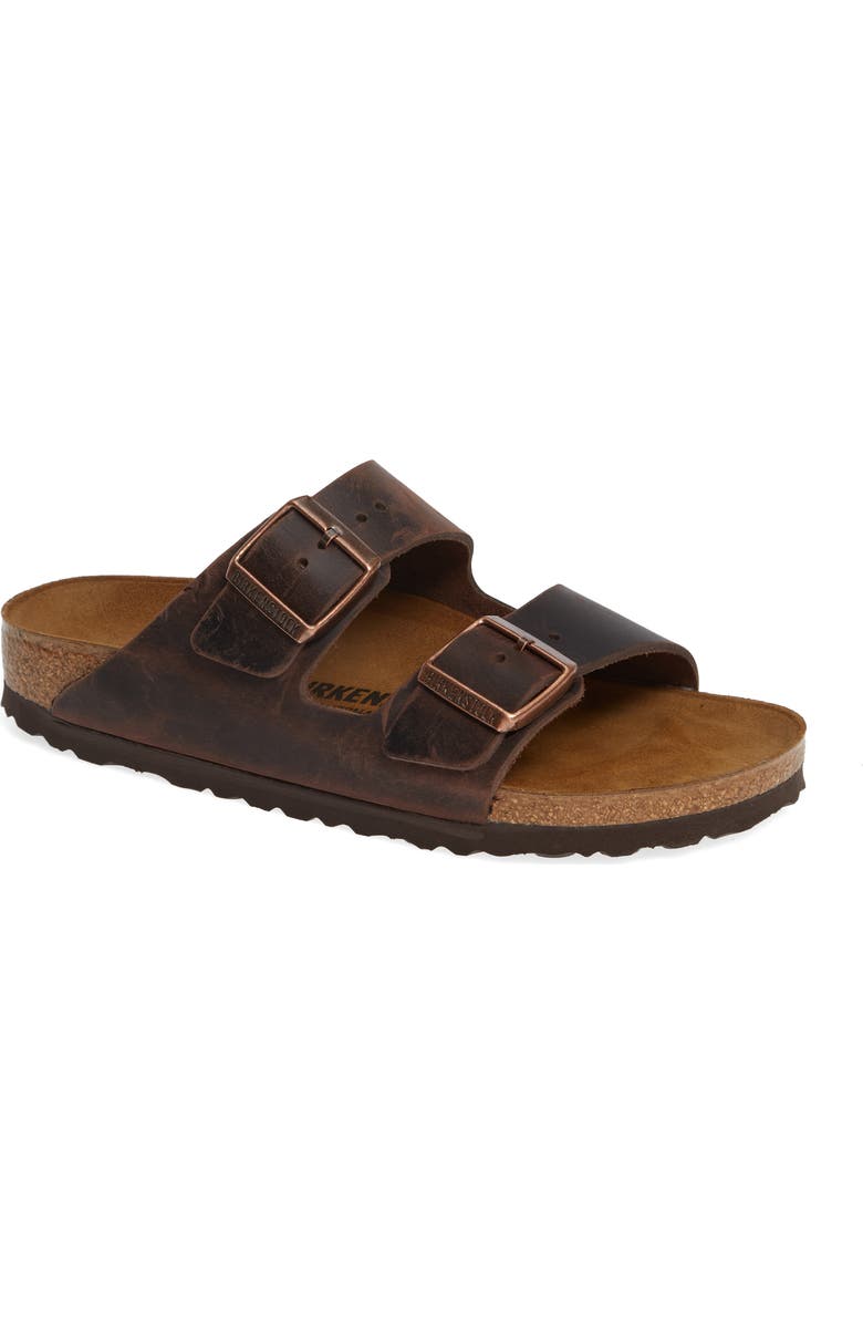 Birkenstock Arizona Sandal, Main, color, Brown