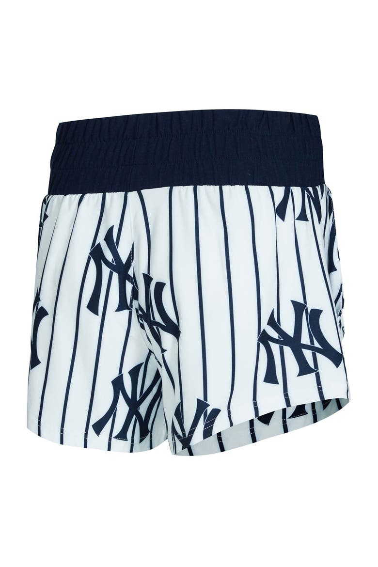 Women's Concepts Sport  White New York Yankees Pinstripe Record Tank & Short Set, Alternate, color, White