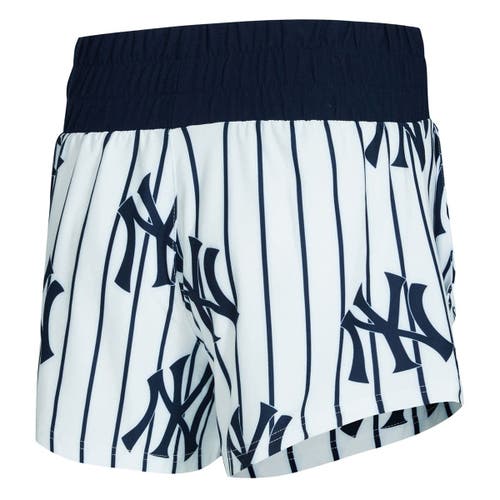Concepts Sport White New York Yankees Pinstripe Record Tank & Short Set