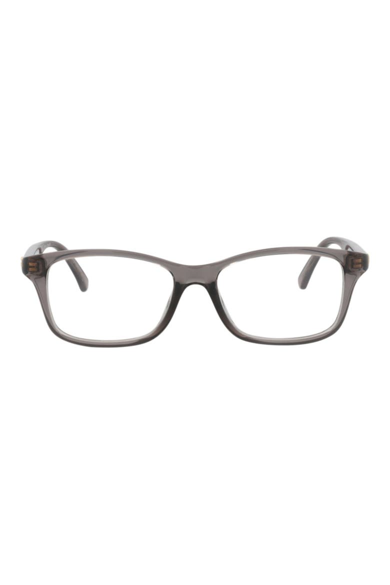 54mm Rectangular Optical Glasses, Main, color, GREY GREY TRANSPARENT