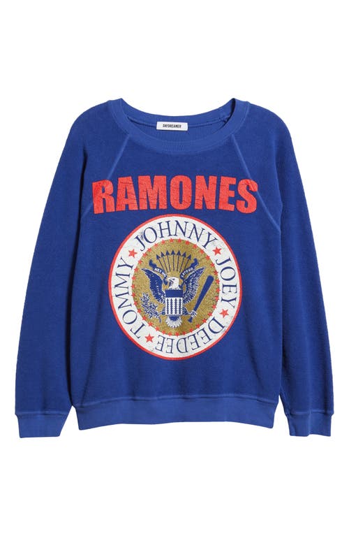 DAYDREAMER DAYDREAMER RAMONES REVERSE COTTON TERRY GRAPHIC SWEATSHIRT
