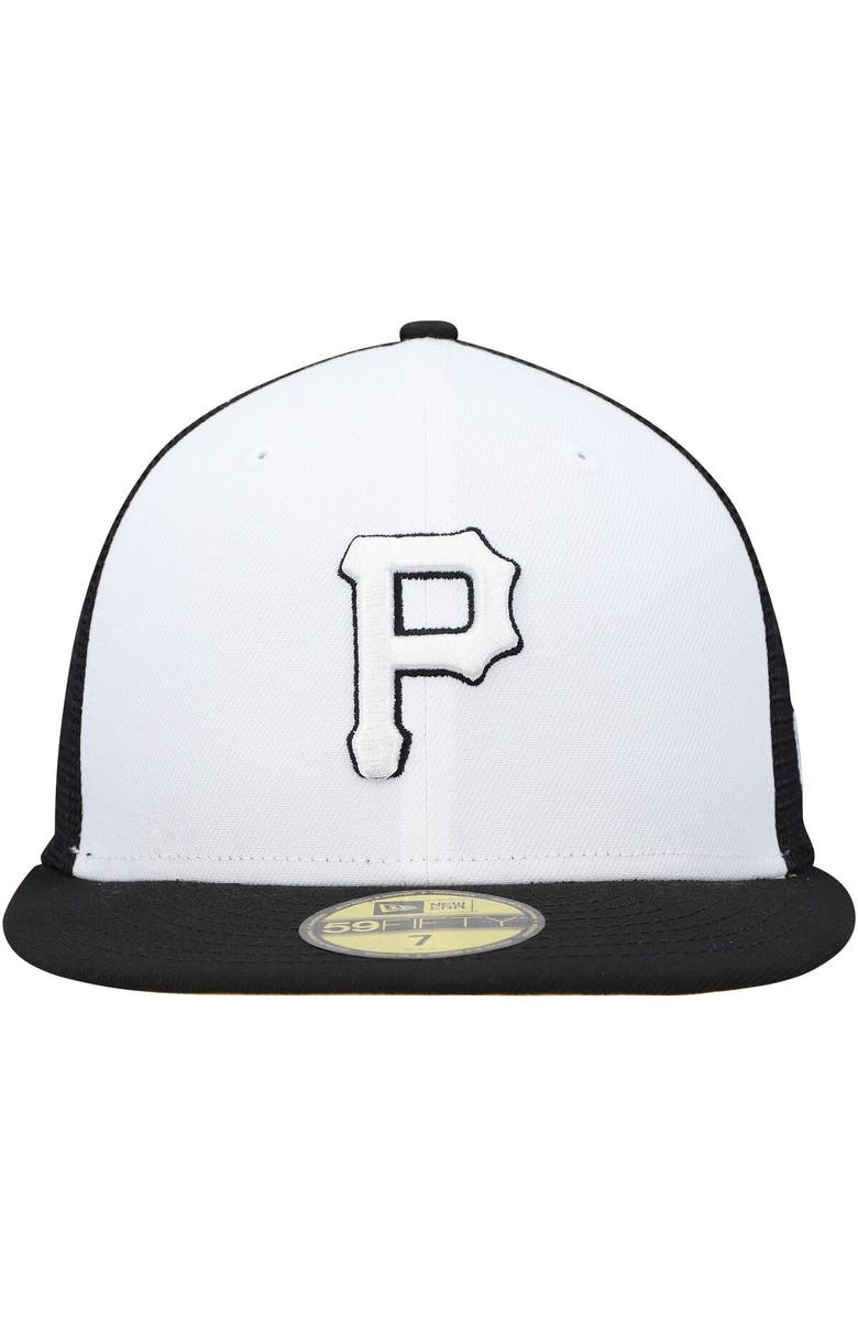 New Era Men's New Era White/Black Pittsburgh Pirates 2023 On-Field Batting Practice 59FIFTY Fitted Hat, Alternate, color, White