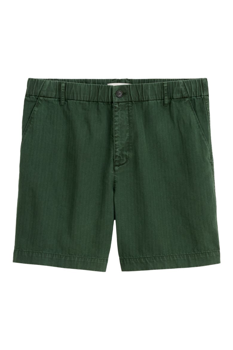 Pull-On Cotton Shorts, Alternate, color, FADED CYPRESS