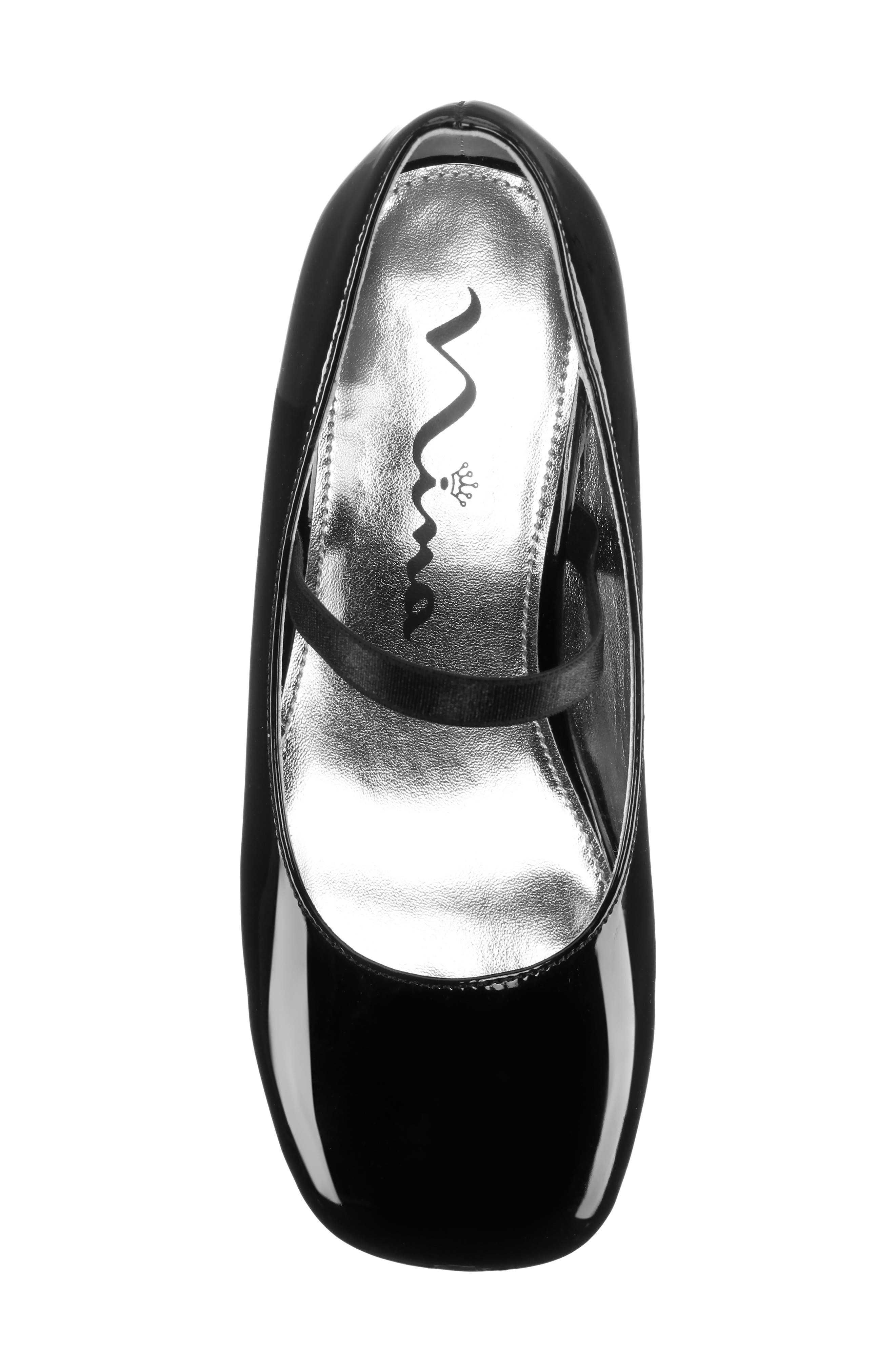 Nina Kids' Mary Jane Strap, Alternate, color, Black Patent