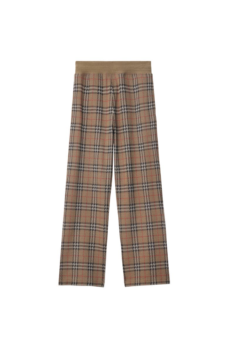 Burberry Check Cotton Blend Track Pants, Alternate, color,