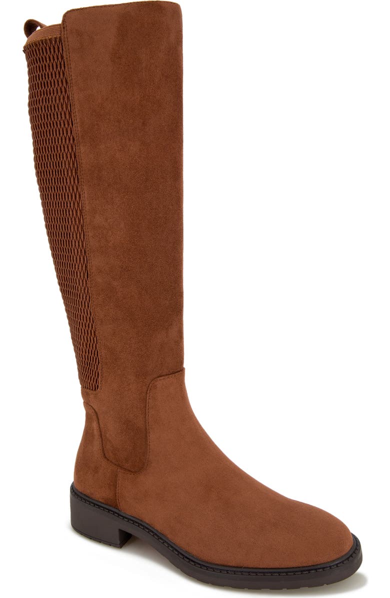 Reaction Kenneth Cole Lionel Knee High Boot, Main, color, Caramel Cafe Micro