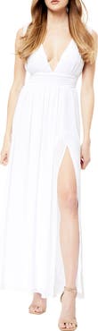 Love By Design Athen Plunging V-Neck Maxi Dress
