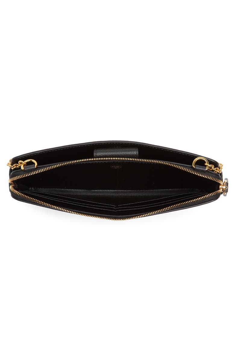 Mulberry Plaque Leather Wallet on a Chain, Alternate, color,