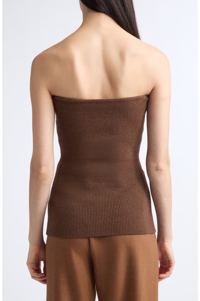 Yanni Strapless Merino Wool Sweater, Alternate, color, CLOVE