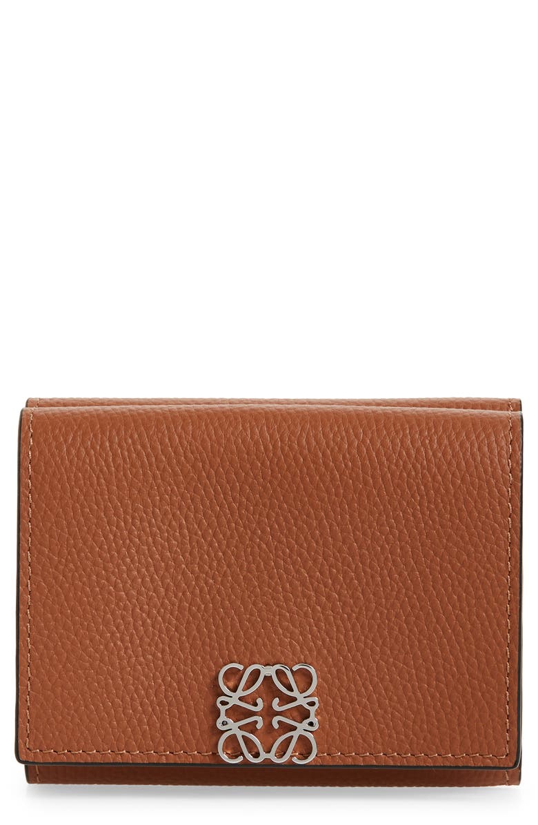 Loewe Leather Trifold Wallet, Main, color,
