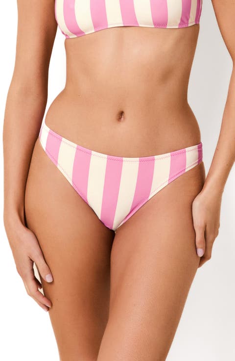 The Rachel Striped Bikini Bottoms