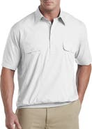 Harbor Bay by DXL Banded-Hem Polo Shirt