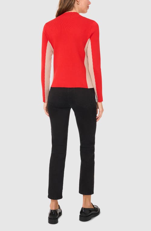 Shop Halogen ® Colorblock Mock Neck Sweater