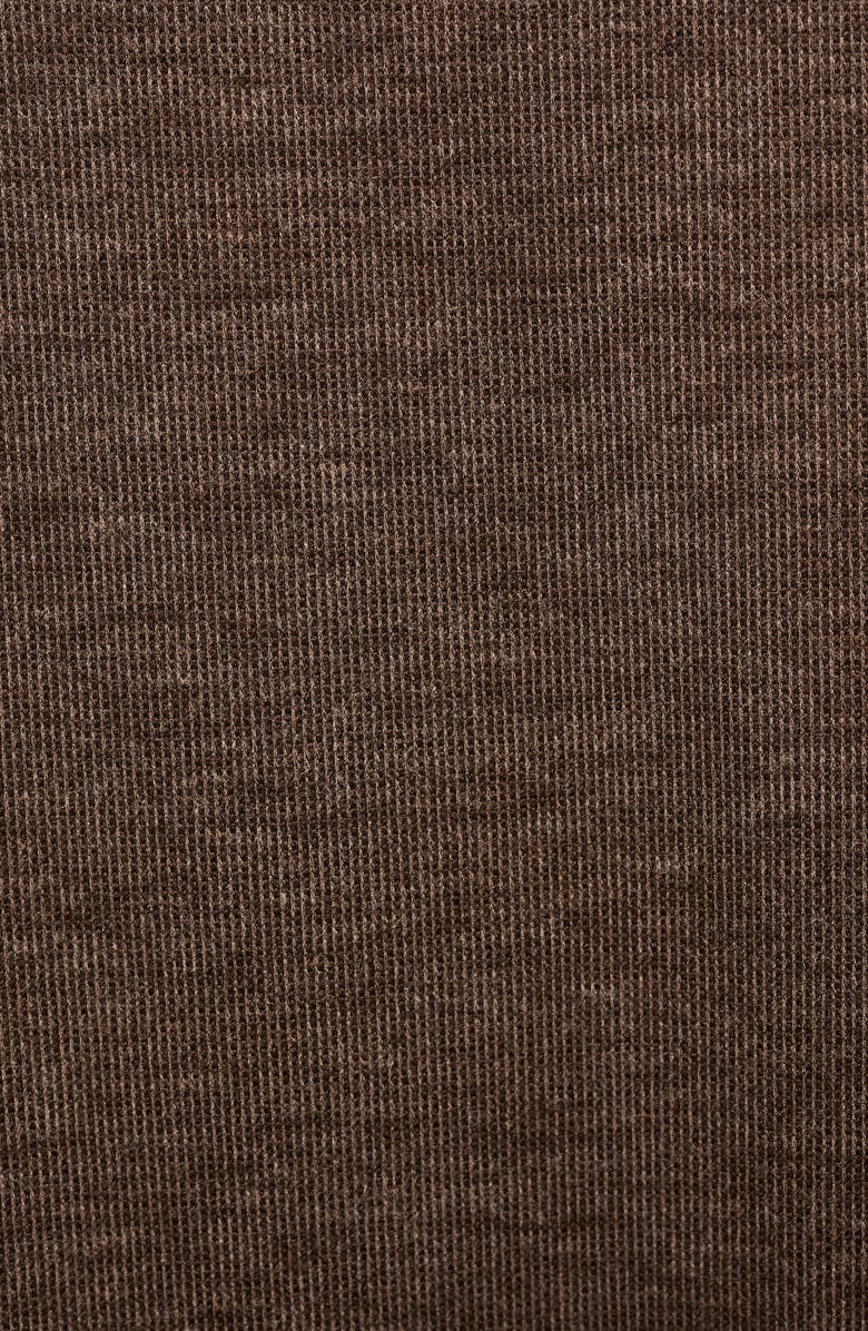 MANGO Knit Column Maxi Skirt, Alternate, color, Brown