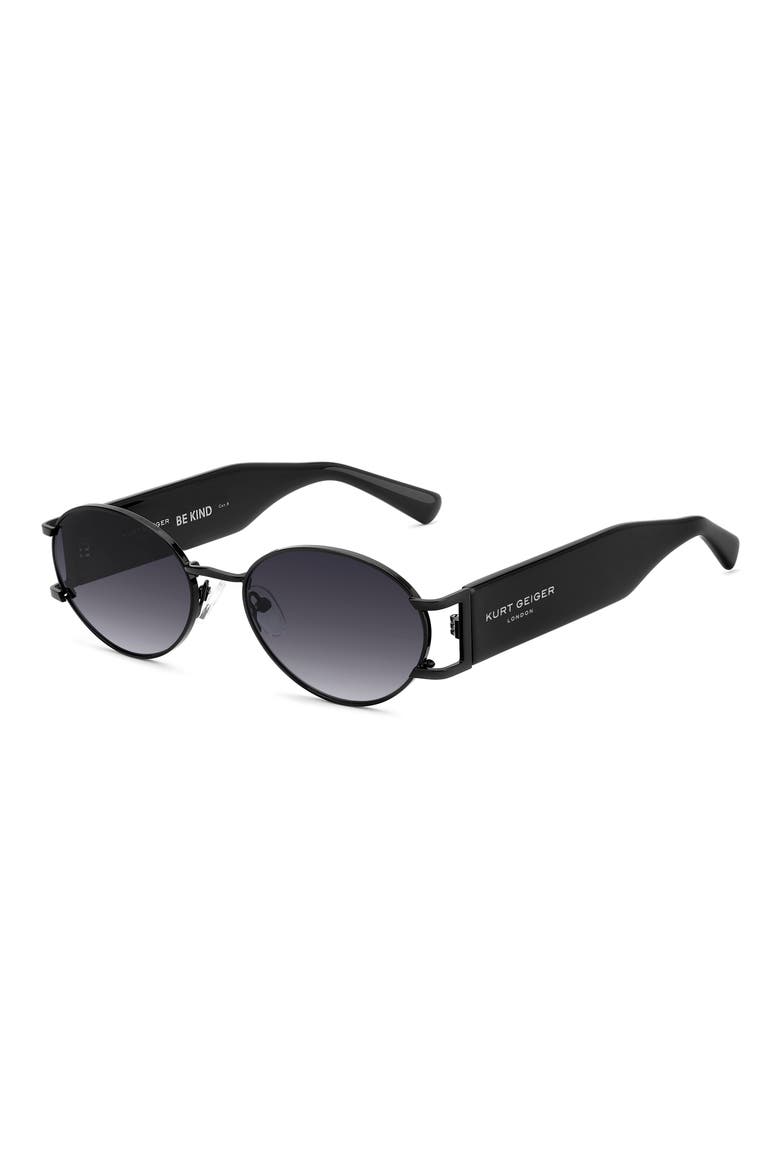 54mm Rectangular Sunglasses, Alternate, color, BLACK/ DARK GREY SF