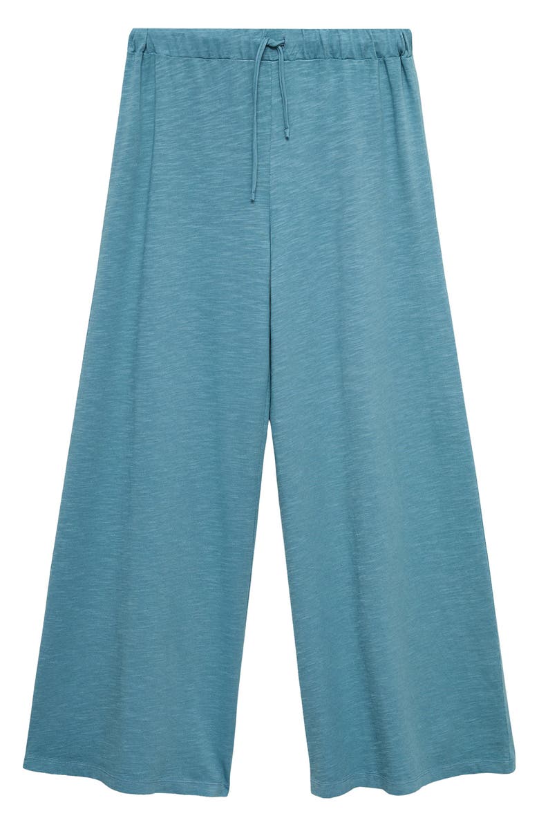 MANGO TEEN Cotton Wide Leg Pants, Alternate, color, Blue