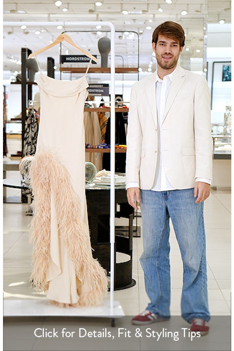Jacqueline Feather Slit Gown video