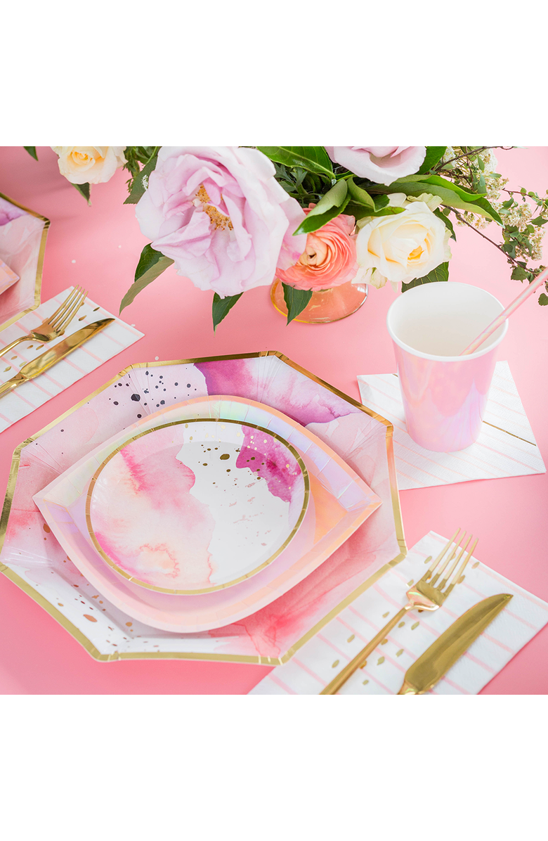 Jollity & Co Pretty in Pink  Cocktail Napkins, Alternate, color, Assorted Pre-Pack