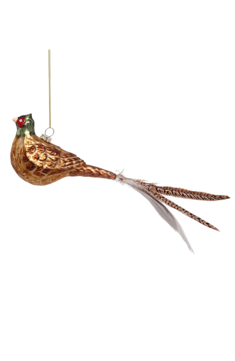 Mark Roberts Longtail Bird Ornament, Set of 6, Main, color, Brown