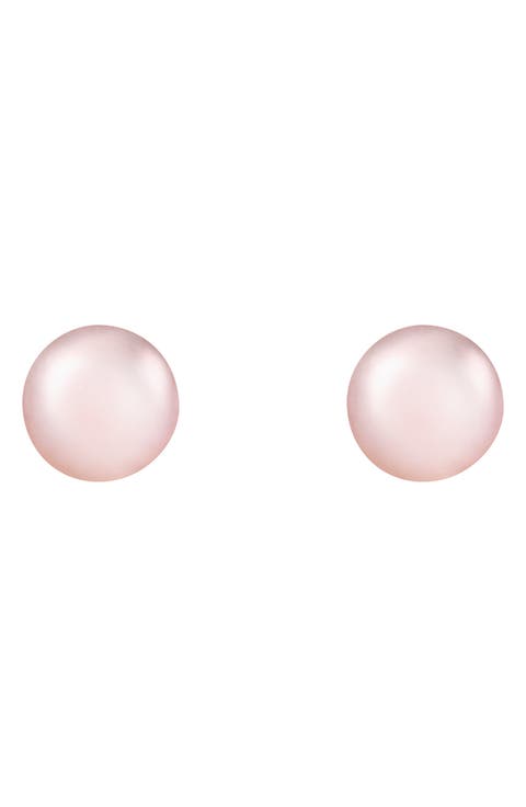 14K Yellow Gold 10-11mm Cultured Freshwater Pearl Stud Earrings